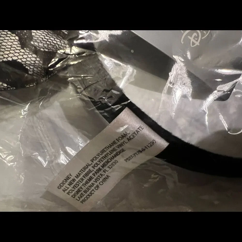 Disney Parks Minnie Ears Polka Dot Black Lace Limited Party Headband